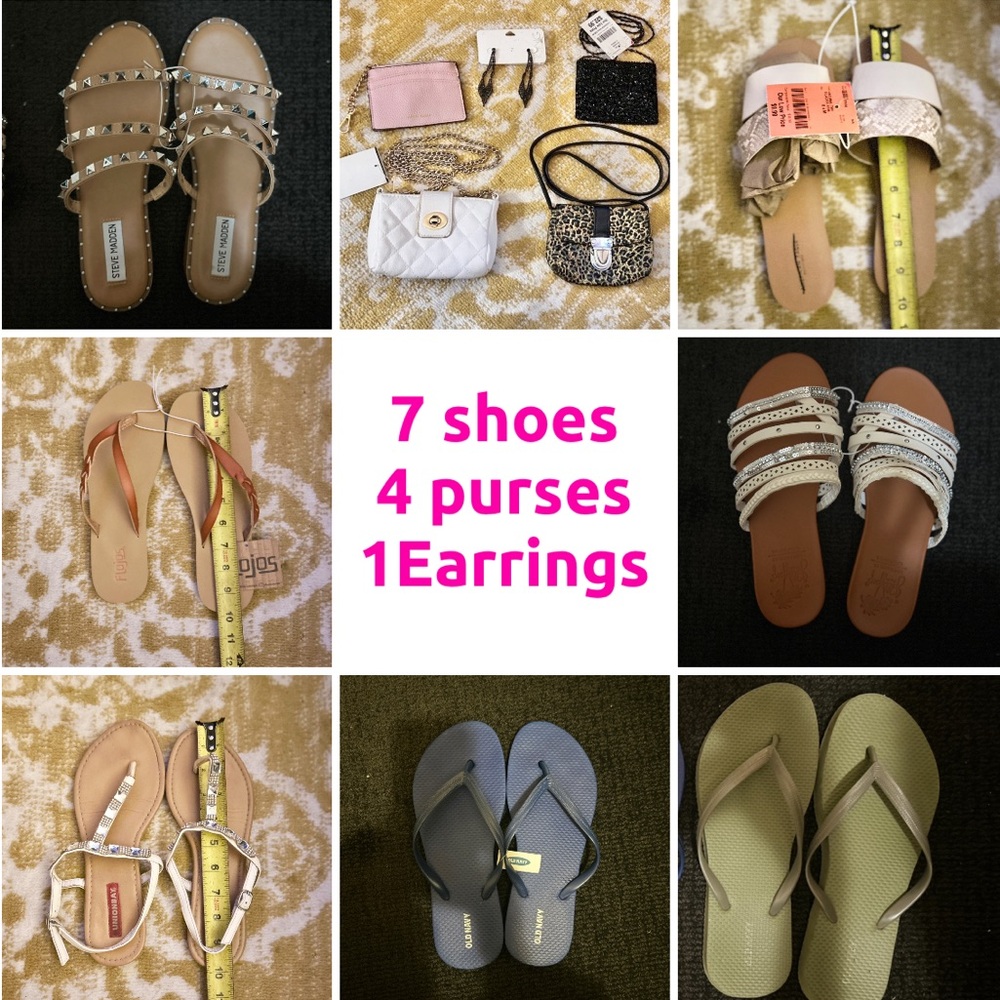Lot of shoes & purses